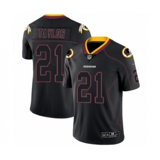 Men's Nike Washington Redskins 21 Sean Taylor Limited Lights Out Black Rush NFL Jersey