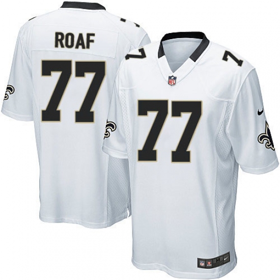 Men's Nike New Orleans Saints 77 Willie Roaf Game White NFL Jersey