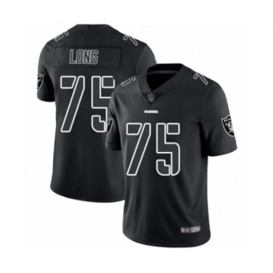 Men's Oakland Raiders 75 Howie Long Black Impact Limited Football Jersey