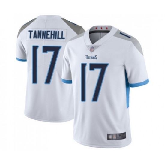 Men's Tennessee Titans 17 Ryan Tannehill White Vapor Untouchable Limited Player Football Jersey