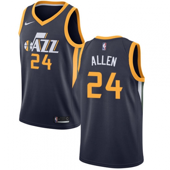 Youth Nike Utah Jazz 24 Grayson Allen Swingman Navy Blue NBA Jersey - Icon Edition