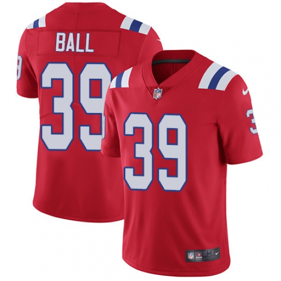 Youth Nike New England Patriots 39 Montee Ball Red Alternate Vapor Untouchable Limited Player NFL Jersey