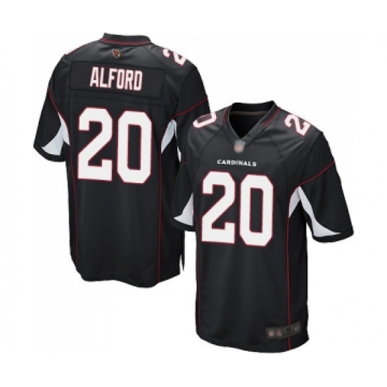 Men's Arizona Cardinals 20 Robert Alford Game Black Alternate Football Jersey