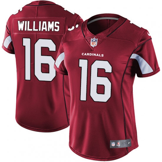 Women's Nike Arizona Cardinals 16 Chad Williams Red Team Color Vapor Untouchable Limited Player NFL Jersey