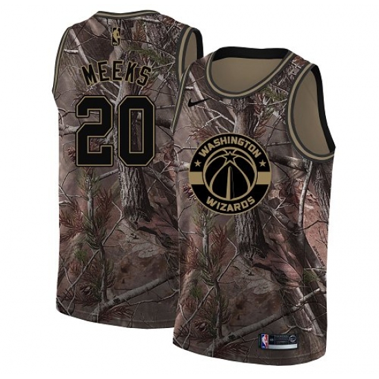 Men's Nike Washington Wizards 20 Jodie Meeks Swingman Camo Realtree Collection NBA Jersey