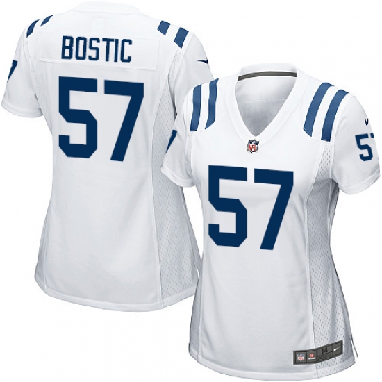 Women's Nike Indianapolis Colts 57 Jon Bostic Game White NFL Jersey