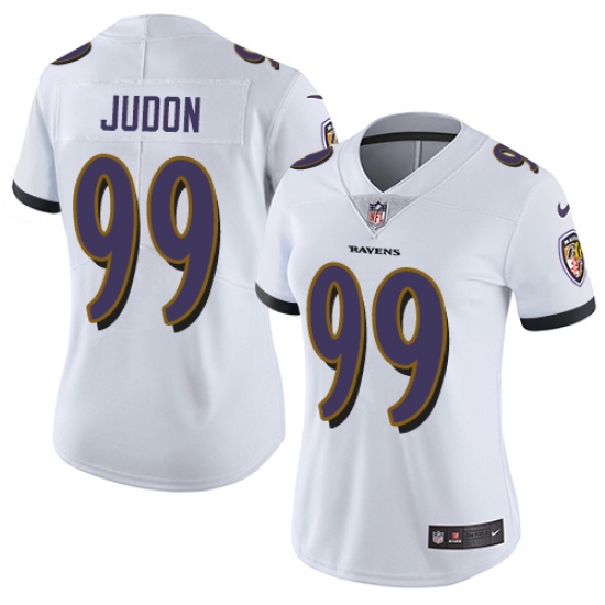 Women's Nike Baltimore Ravens 99 Matt Judon White Vapor Untouchable Limited Player NFL Jersey