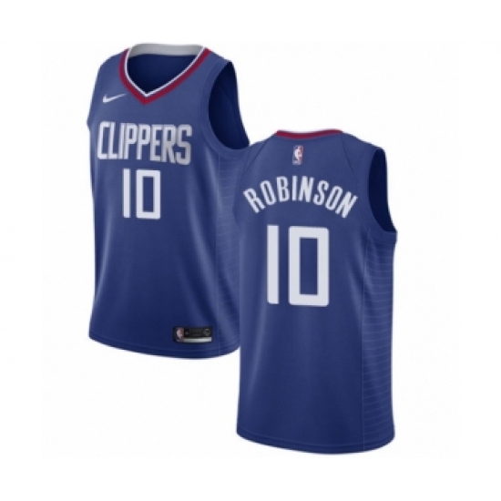 Women's Nike Los Angeles Clippers 10 Jerome Robinson Swingman Blue NBA Jersey - Icon Edition