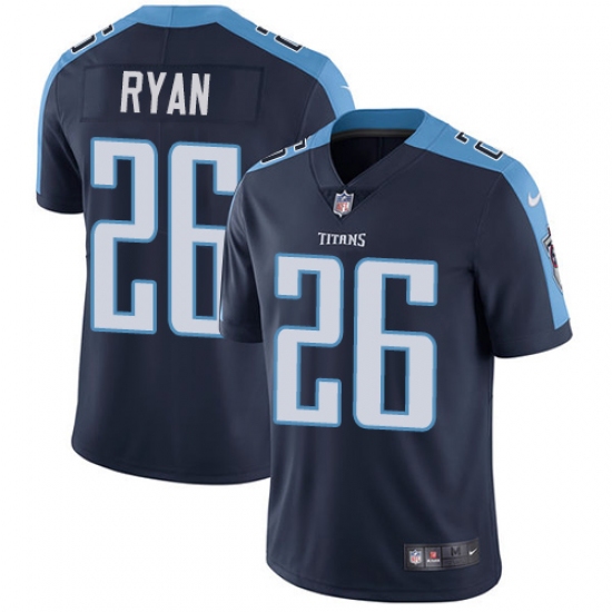 Youth Nike Tennessee Titans 26 Logan Ryan Navy Blue Alternate Vapor Untouchable Limited Player NFL Jersey