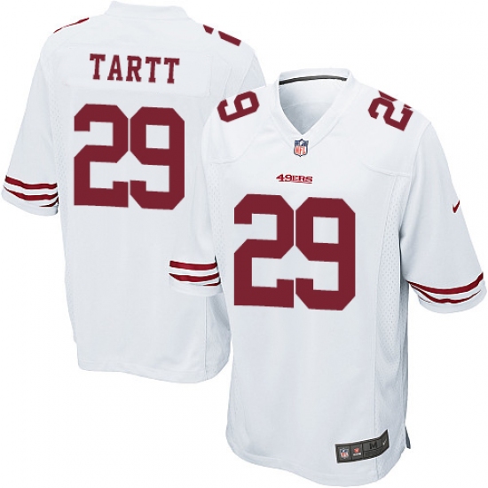 Men's Nike San Francisco 49ers 29 Jaquiski Tartt Game White NFL Jersey