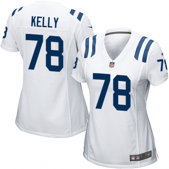 Women's Nike Indianapolis Colts 78 Ryan Kelly Game White NFL Jersey