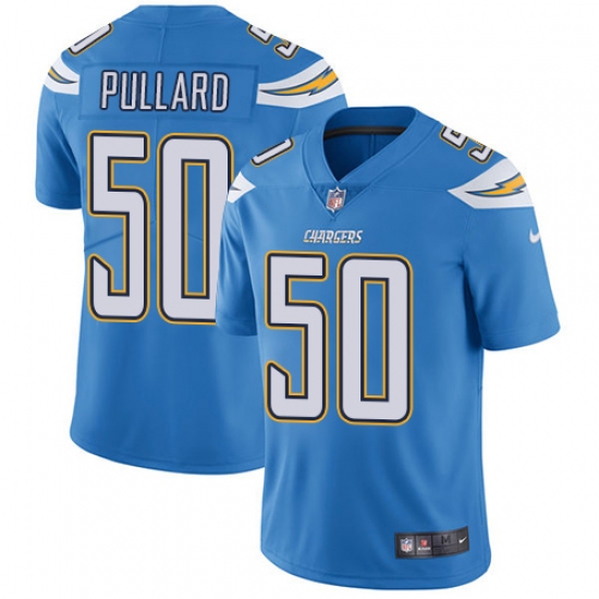 Men's Nike Los Angeles Chargers 50 Hayes Pullard Electric Blue Alternate Vapor Untouchable Limited Player NFL Jersey