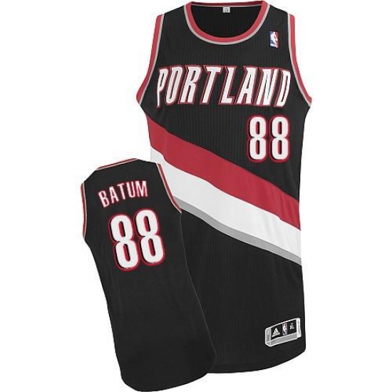 Revolution 30 Blazers 88 Nicolas Batum Black Stitched NBA Jersey