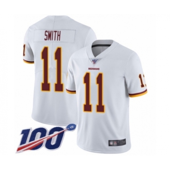 Youth Washington Redskins 11 Alex Smith White Vapor Untouchable Limited Player 100th Season Football Jersey
