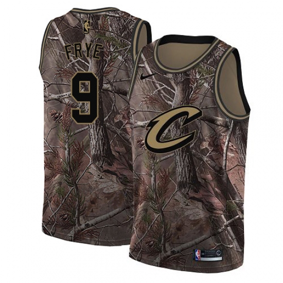 Men's Nike Cleveland Cavaliers 9 Channing Frye Swingman Camo Realtree Collection NBA Jersey