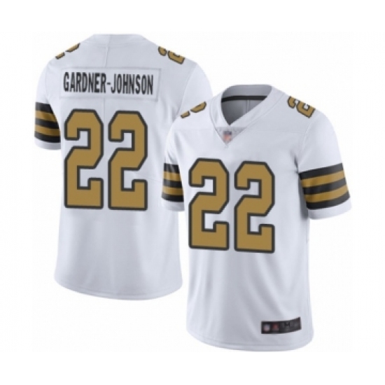 Men's New Orleans Saints 22 Chauncey Gardner-Johnson Limited White Rush Vapor Untouchable Football Jersey