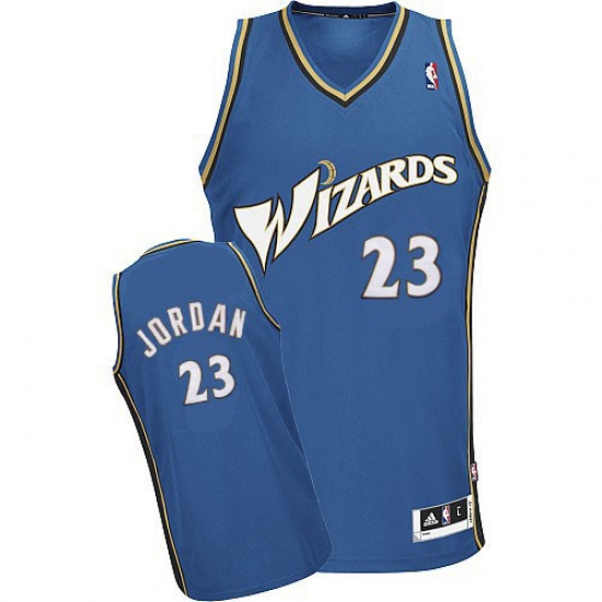 Men's Adidas Washington Wizards 23 Michael Jordan Authentic Blue NBA Jersey