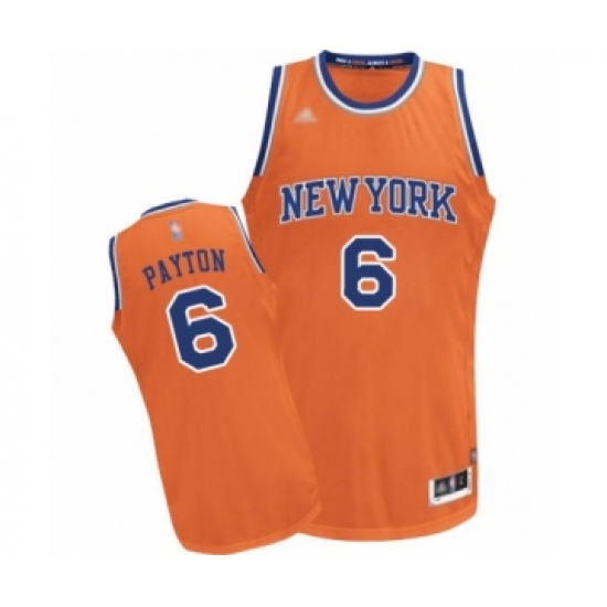 Women's New York Knicks 6 Elfrid Payton Swingman Orange Alternate Basketball Jersey