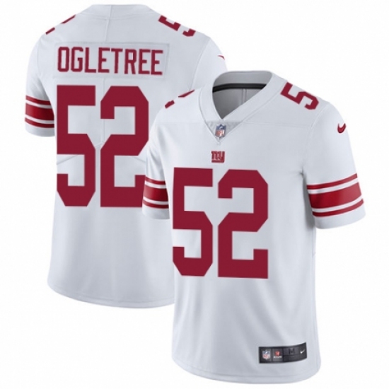 Men's Nike New York Giants 52 Alec Ogletree White Vapor Untouchable Limited Player NFL Jersey