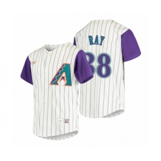 Men's Arizona Diamondbacks 38 Robbie Ray Nike Cream 2020 Cooperstown Collection Alternate Jersey