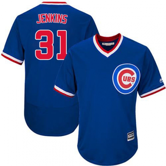 Men's Majestic Chicago Cubs 31 Fergie Jenkins Royal Blue Flexbase Authentic Collection Cooperstown MLB Jersey