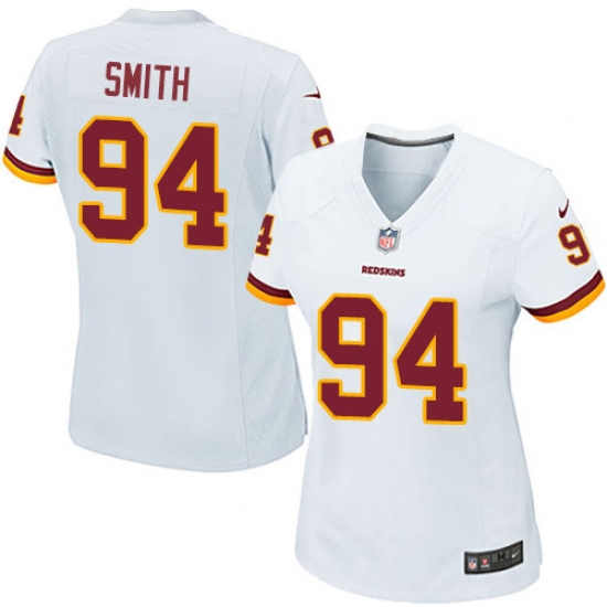 Women's Nike Washington Redskins 94 Preston Smith Game White NFL Jersey