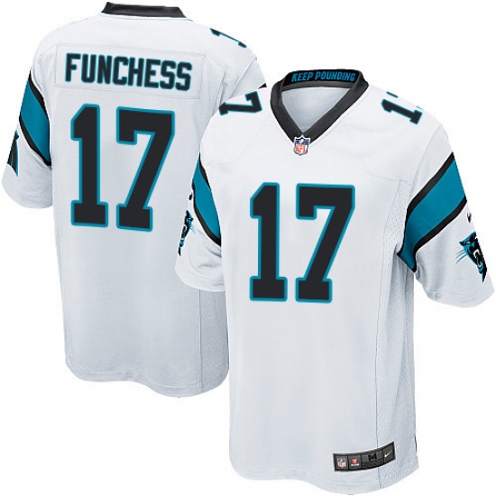 Men's Nike Carolina Panthers 17 Devin Funchess Game White NFL Jersey