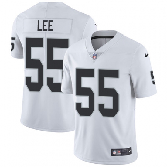 Men's Nike Oakland Raiders 55 Marquel Lee White Vapor Untouchable Limited Player NFL Jersey