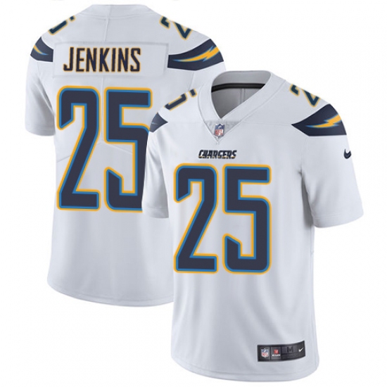 Youth Nike Los Angeles Chargers 25 Rayshawn Jenkins White Vapor Untouchable Limited Player NFL Jersey