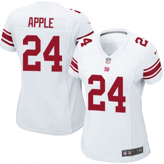 Women's Nike New York Giants 24 Eli Apple Game White NFL Jersey