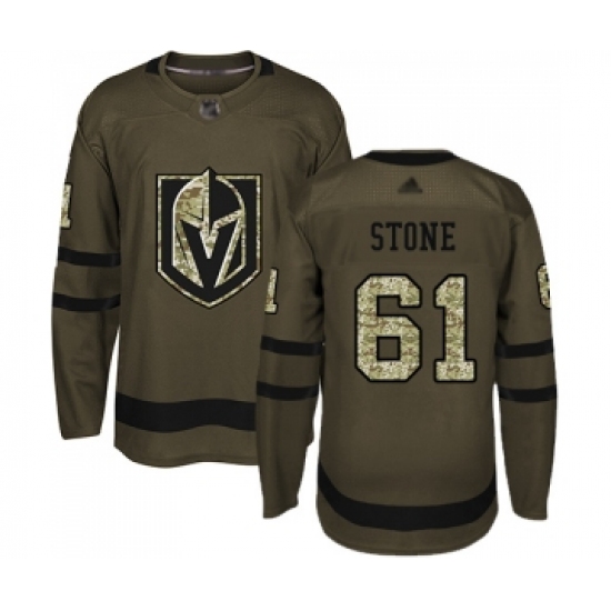 Youth Vegas Golden Knights 61 Mark Stone Authentic Green Salute to Service Hockey Jersey