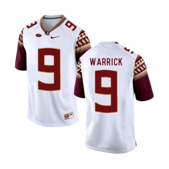 Florida State Seminoles 9 Peter Warrick White College Football Jersey