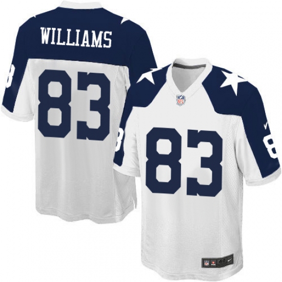 Men's Nike Dallas Cowboys 83 Terrance Williams Game White Throwback Alternate NFL Jersey