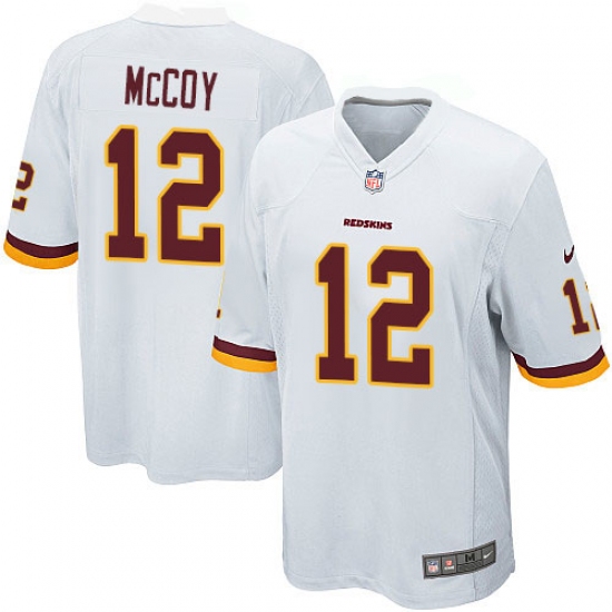 Men's Nike Washington Redskins 12 Colt McCoy Game White NFL Jersey