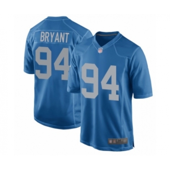 Men's Detroit Lions 94 Austin Bryant Game Blue Alternate Football Jersey