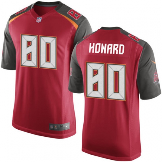 Men's Nike Tampa Bay Buccaneers 80 O. J. Howard Game Red Team Color NFL Jersey