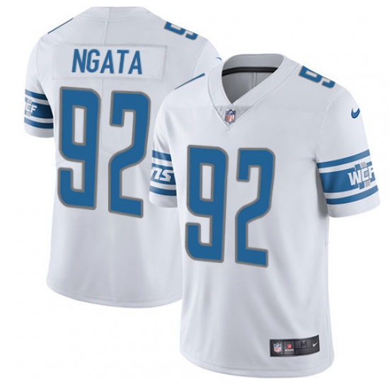 Youth Nike Detroit Lions 92 Haloti Ngata Limited White Vapor Untouchable NFL Jersey