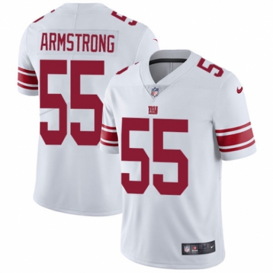 Men's Nike New York Giants 55 Ray-Ray Armstrong White Vapor Untouchable Limited Player NFL Jersey