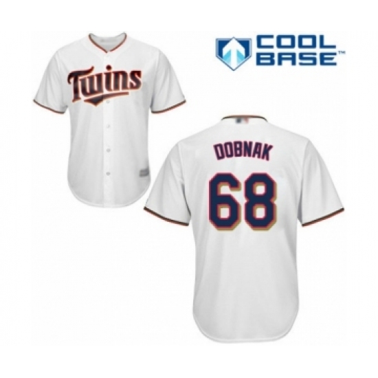 Youth Minnesota Twins 68 Randy Dobnak Authentic White Home Cool Base Baseball Player Jersey