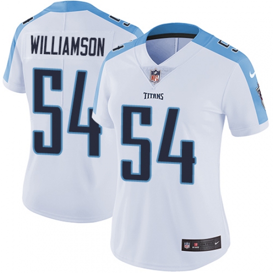 Women's Nike Tennessee Titans 54 Avery Williamson Elite White NFL Jersey