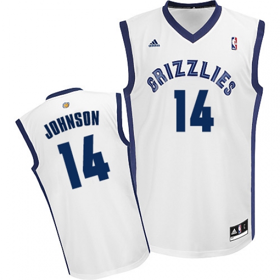 Youth Adidas Memphis Grizzlies 14 Brice Johnson Swingman White Home NBA Jersey