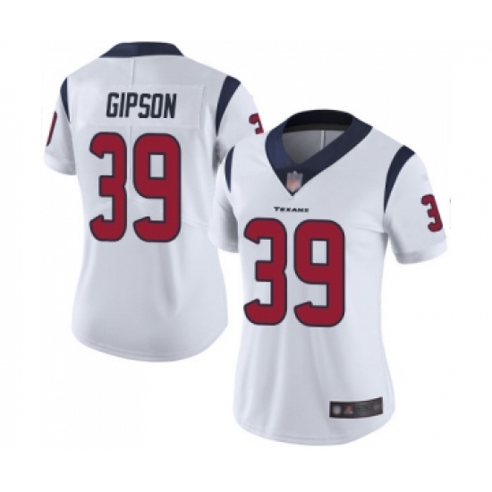 Women's Houston Texans 39 Tashaun Gipson White Vapor Untouchable Limited Player Football Jersey