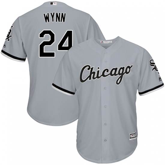 Youth Majestic Chicago White Sox 24 Early Wynn Authentic Grey Road Cool Base MLB Jersey