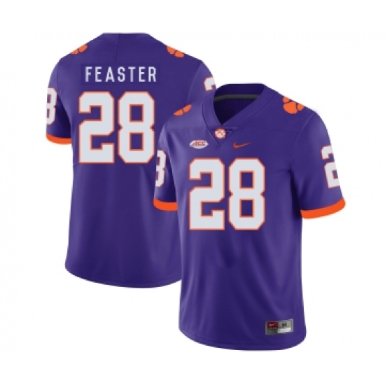 Clemson Tigers 28 Tavien Feaster Purple Nike College Football Jersey