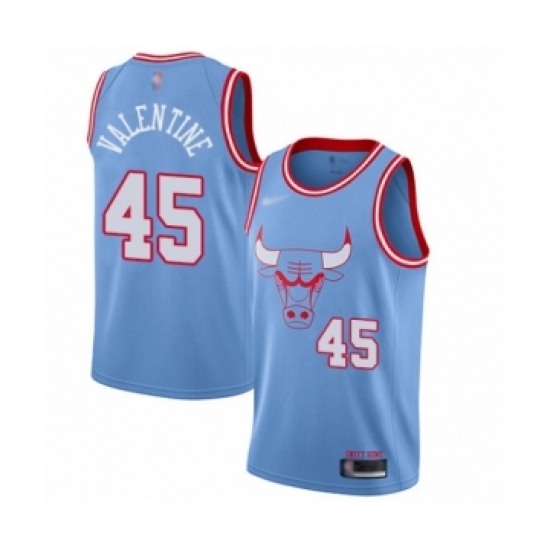 Youth Chicago Bulls 45 Denzel Valentine Swingman Blue Basketball Jersey - 2019 20 City Edition