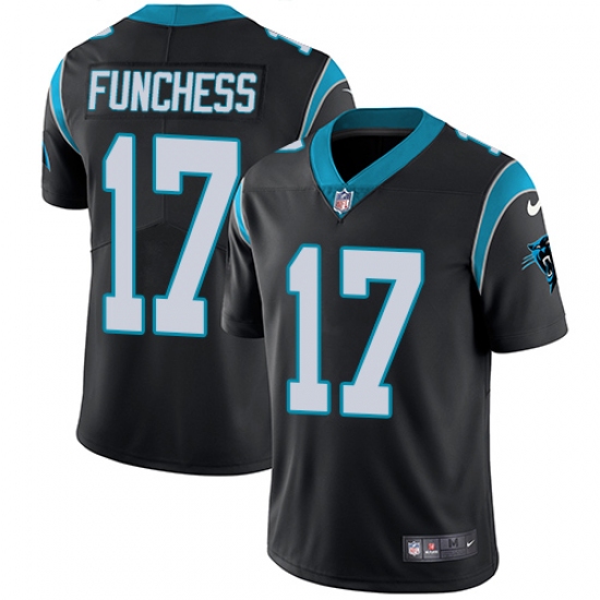 Youth Nike Carolina Panthers 17 Devin Funchess Black Team Color Vapor Untouchable Limited Player NFL Jersey