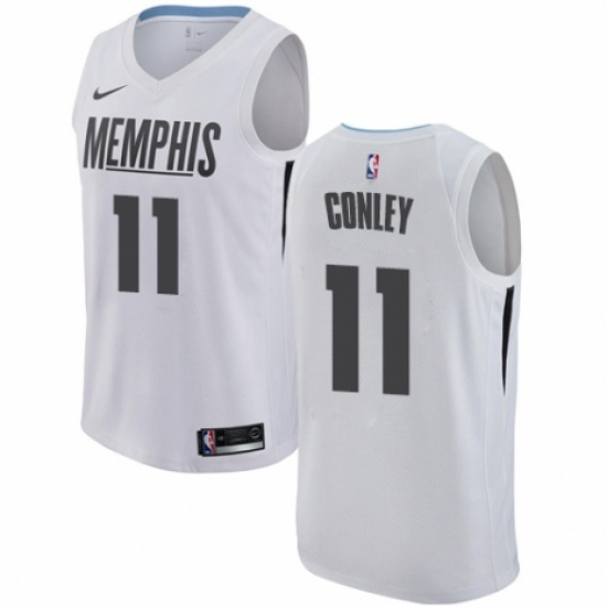 Men's Nike Memphis Grizzlies 11 Mike Conley Authentic White NBA Jersey - City Edition