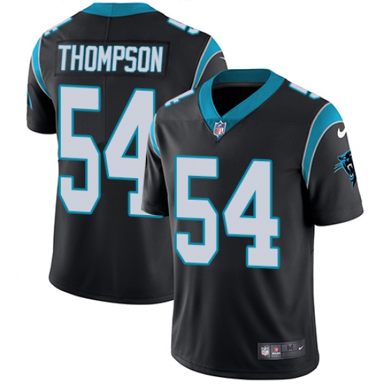 Men's Nike Carolina Panthers 54 Shaq Thompson Black Team Color Vapor Untouchable Limited Player NFL Jersey