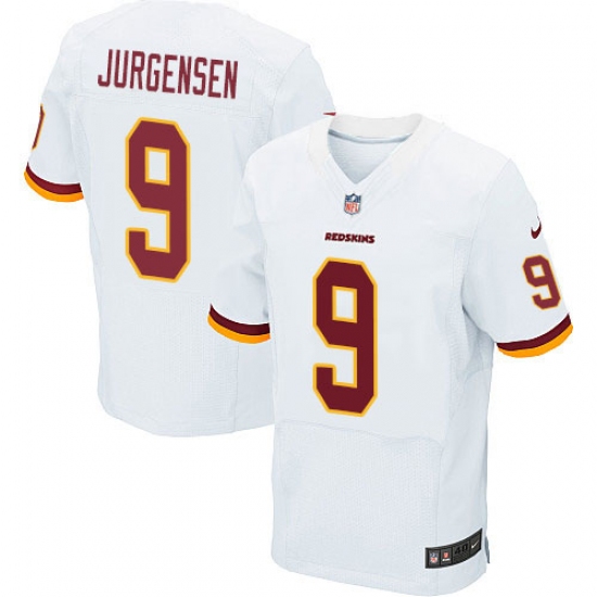 Men's Nike Washington Redskins 9 Sonny Jurgensen Elite White NFL Jersey