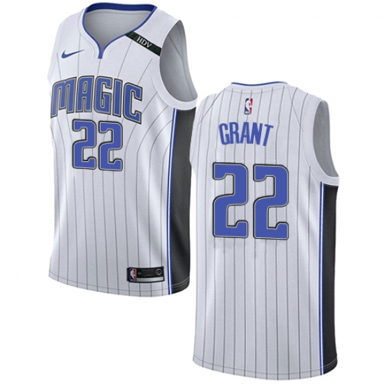 Women's Nike Orlando Magic 22 Jerian Grant Swingman White NBA Jersey - Association Edition